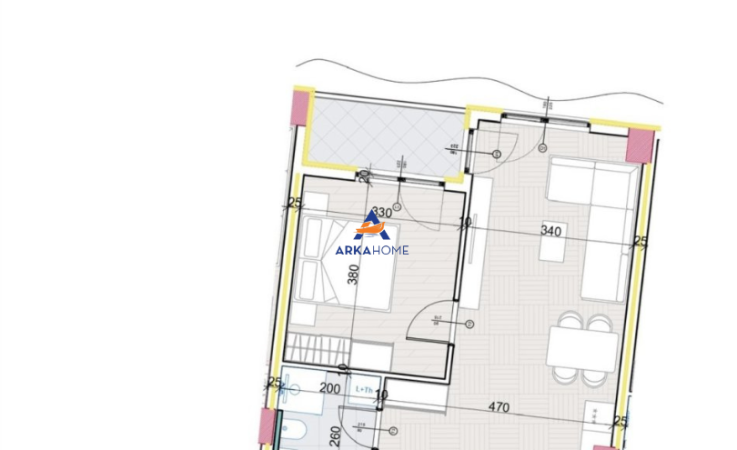 Tirane, shitet apartament 1+1 Kati 7, 70 m² 92.170 € (PASKUQAN)