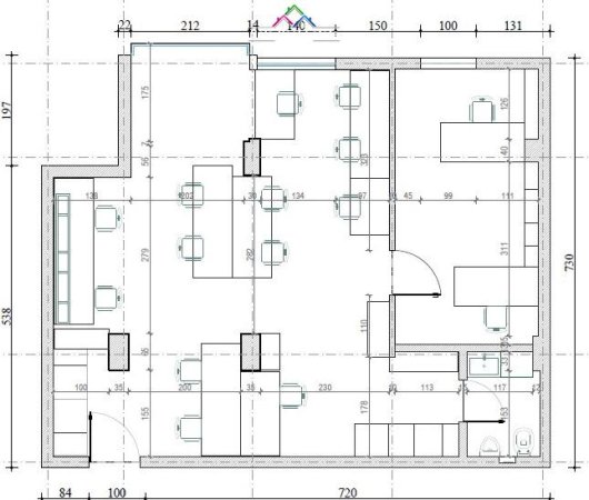 Tirane, jepet me qera zyre Kati 2, 500 € (pazari i ri)
