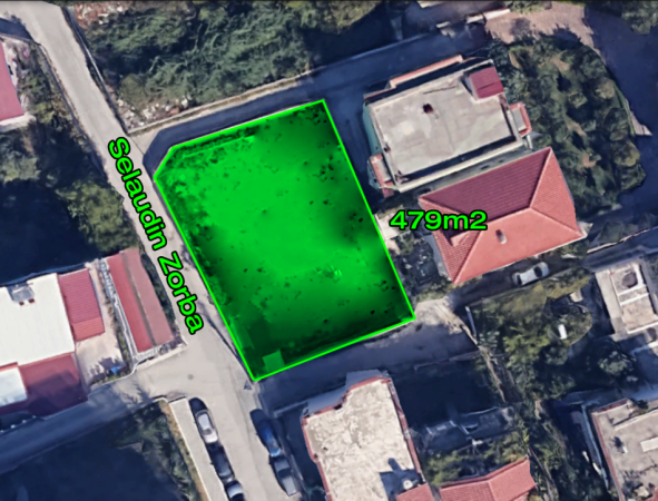 Tirane, jap me qera truall , 479 m² (Rruga Selaudin Zorba, Mbrapa fakultetit te mjekesise)