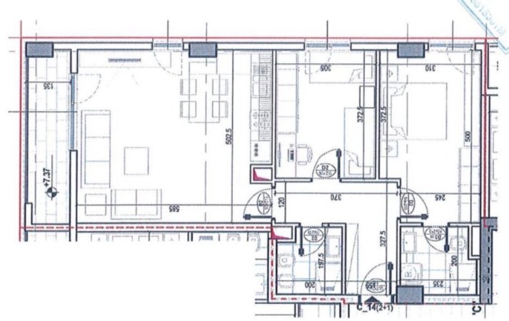 Tirane, shitet apartament 2+1+2+Ballkon + Post Parkimi 🅿️, 106 m² 216.958 € (Orbital Gener 2, Bulevardi i Ri)