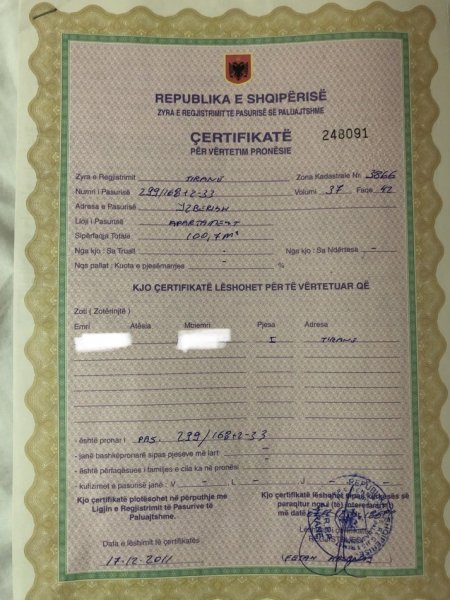 Tirane, shes apartament 2+1+Ballkon Kati 5, 112 m² 150.000 € (Loni Ligori)