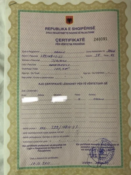 Tirane, shes apartament 2+1+Ballkon Kati 5, 112 m² 150.000 € (Loni Ligori)