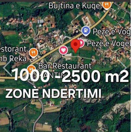 TIRANE .. SHITET 2500 M2 TOKE PER NDERTIM PRANE MOBILERISE,   ( PEZE VOGEL )