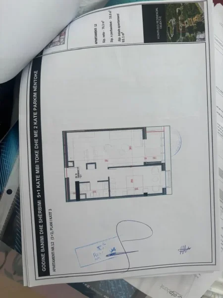 Tirane, shitet apartament 1+1 Kati 3, 93 m²