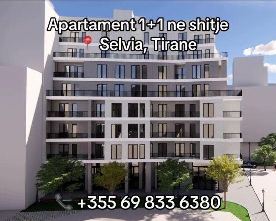 Tirane, shitet apartament 1+1 Kati 2, 63 m² (Selvia)