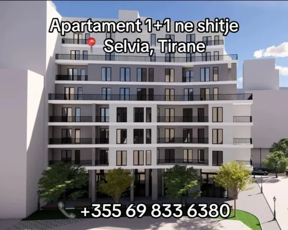 Tirane, shitet apartament 1+1 Kati 2, 63 m² (Selvia)