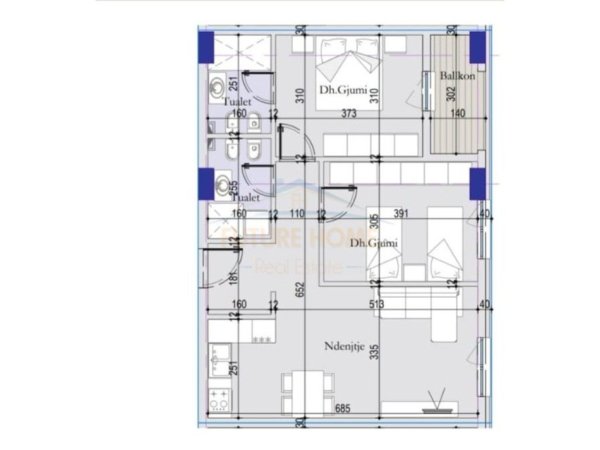 SHITET APARTAMENT 2+1 TEK TIRANA ENTRY , ISH DOGANA