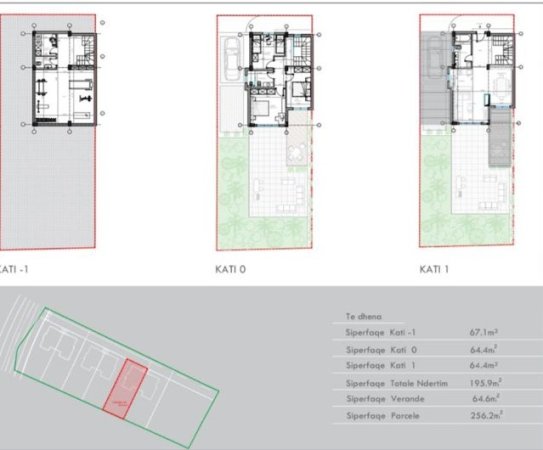 Tirane, shes Vile 3 Katshe , 256 m² 570.000 € (qeha)