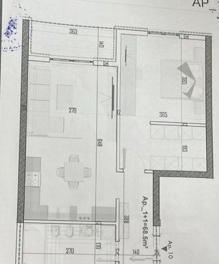 Tirane, shes apartament 1+1+Ballkon Kati 2, 79 m² 93.000 € (Rezidenca Apollo)