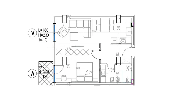 Tirane, shitet apartament 1+1 Kati 6, 73 m² 122.850 € (Kodra e Diellit)