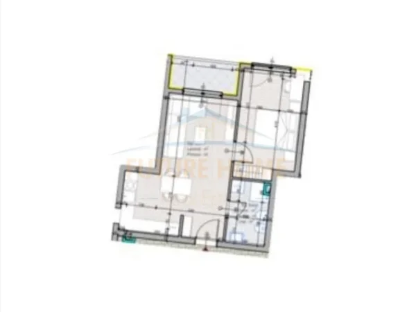 Tirane, shitet apartament 1+1 Kati 0, 65 m² 71.940 € (Residenca Aluna, Paskuqan)