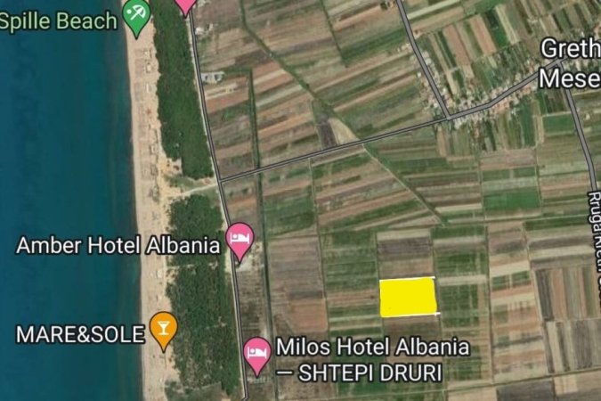 Spille, shitet toke ne bregdet , 2.520 m² 75.600 € (Spille,Kavaje)