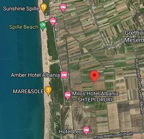 Spille, shitet toke ne bregdet , 2.520 m² 75.600 € (Spille,Kavaje)