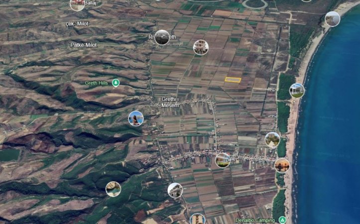 Spille, shitet toke ne bregdet , 2.520 m² 75.600 € (Spille,Kavaje)