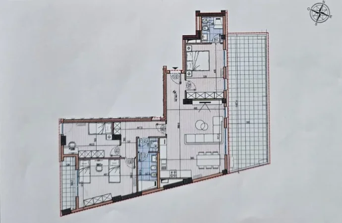 Tirane, shitet apartament 3+1+Ballkon Kati 6, 190 m² 320.000 € 