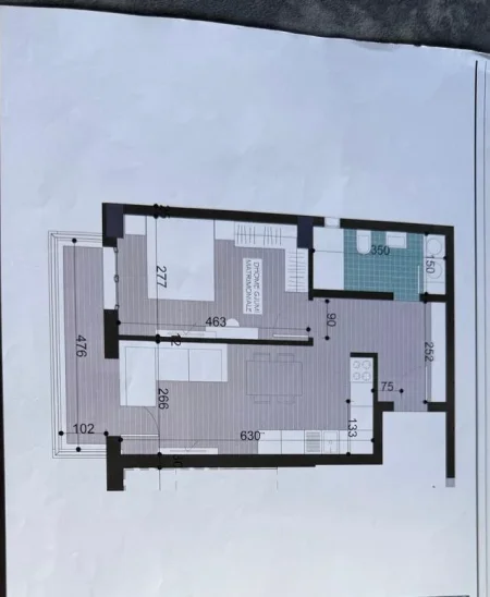 Tirane, shitet apartament 1+1 Kati 0, 58 m² (Kamez)