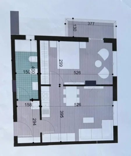 Tirane, shitet apartament 1+1 Kati 4, 70 m² 63.700 € (Kamez)