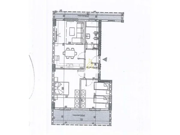 Tirane, shitet apartament 2+1+Ballkon Kati 7, 88 m² 79.376 € (Rruga Aleksandria, Kamëz Tirana, Albania)