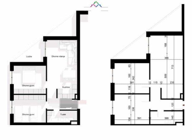 Tirane, shes apartament 2+1+Ballkon Kati 6, 114 m² 125.000 € (Rruga Ilia Kicidashi)