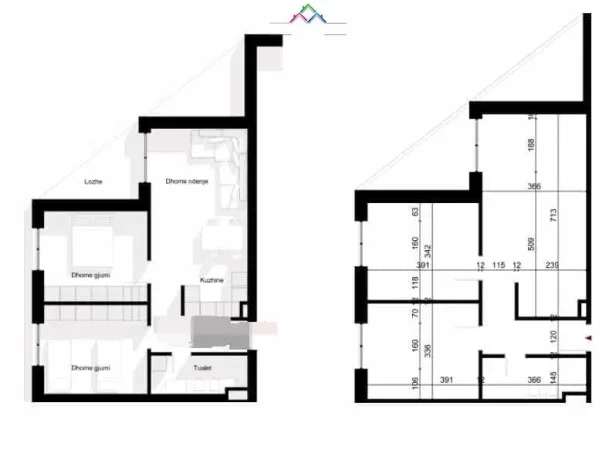 Tirane, shes apartament 2+1+Ballkon Kati 6, 114 m² 125.000 € (Rruga Ilia Kicidashi)