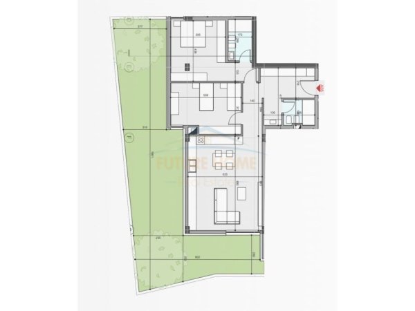 Tirane, shitet apartament 2+1 Kati 2, 126 m² 289.680 € (Crystal Lake Residence, Farke)