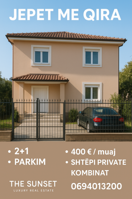 Tirane, jepet me qera apartament+verande | Penthouse 2+1+Aneks+Ballkon Kati 2, 130 m² 400 € (Spitali Kombinat)