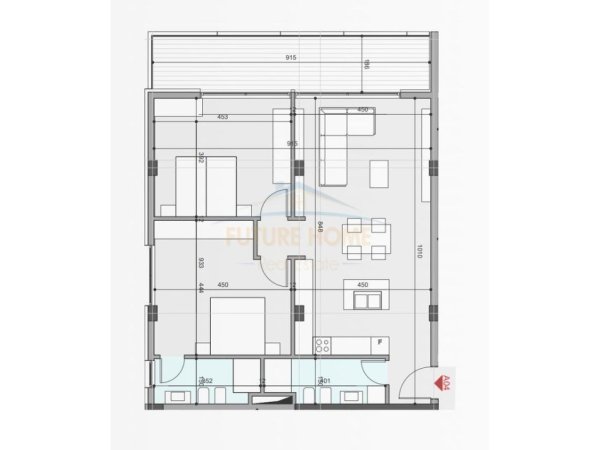 Tirane, shitet apartament 2+1 Kati 2, 111 m² 257.670 € (Farke)
