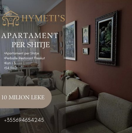 Tirane, shitet apartament 1+1 Kati 3, 55 m² (Rruga Sotir Caci)