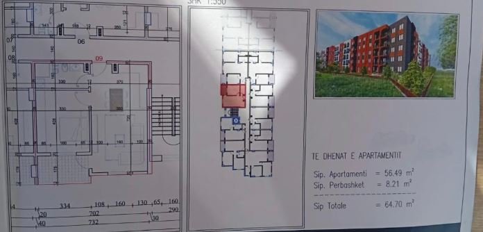 OKAZION Shitet Apartamenti 1+1 ne Paskuqan, Mundesi e mire per Banim dhe Investim,  64.700 €uro