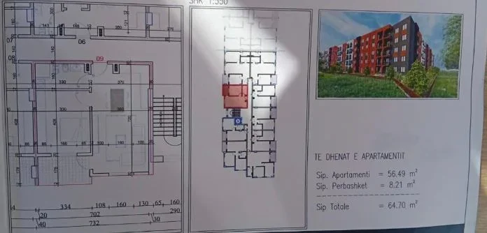 OKAZION Shitet Apartamenti 1+1 ne Paskuqan, Mundesi e mire per Banim dhe Investim,  64.700 €uro
