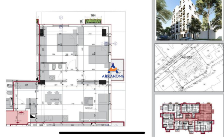 Tirane, shitet apartament 2+1+Ballkon , 85 m² 155.000 € 