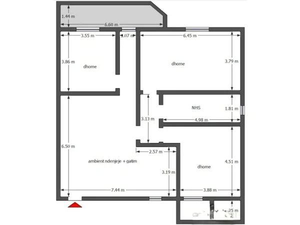 Tirane, jepet me qera ambjent biznesi Kati 1, 137 m² 1.500 € (Ish Bllok)