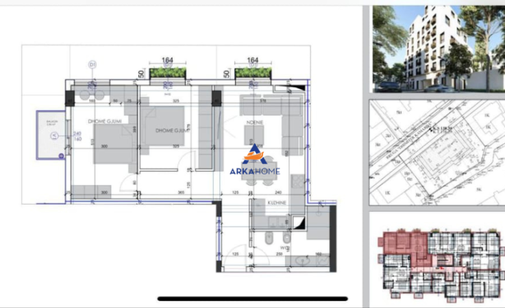 Tirane, shitet apartament 2+1+Ballkon , 93 m² 168.000 € 