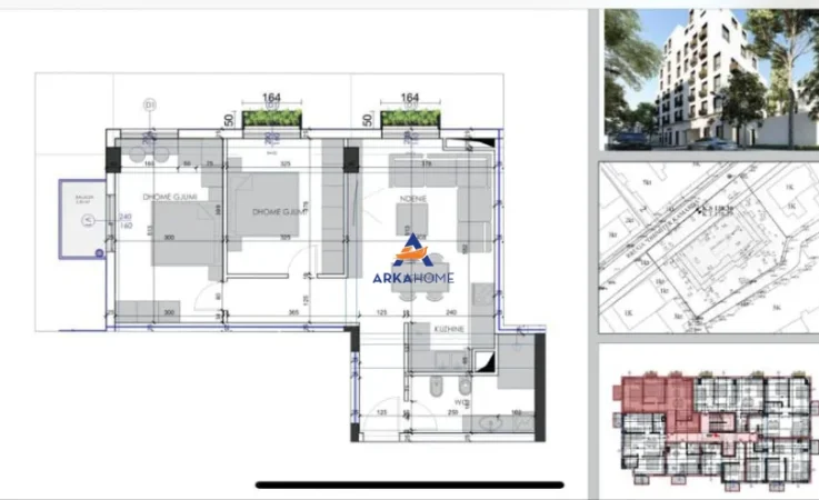 Tirane, shitet apartament 2+1+Ballkon , 93 m² 168.000 € 