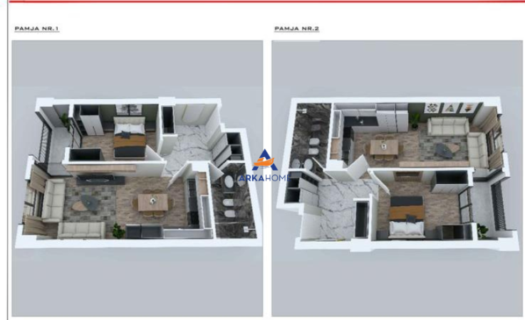 Tirane, shitet 1+1+Ballkon Kati 1, 73 m² 144.000 € 