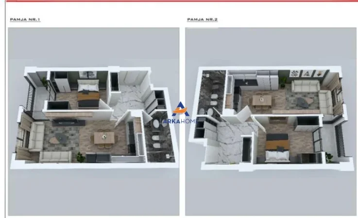 Tirane, shitet 1+1+Ballkon Kati 1, 73 m² 144.000 € 