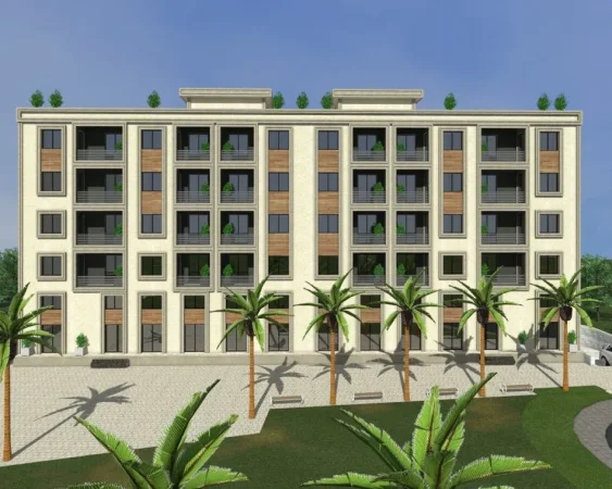 Durres, shitet apartament 1+1+Ballkon Kati 1, 52 m² 57.400 € (golem)