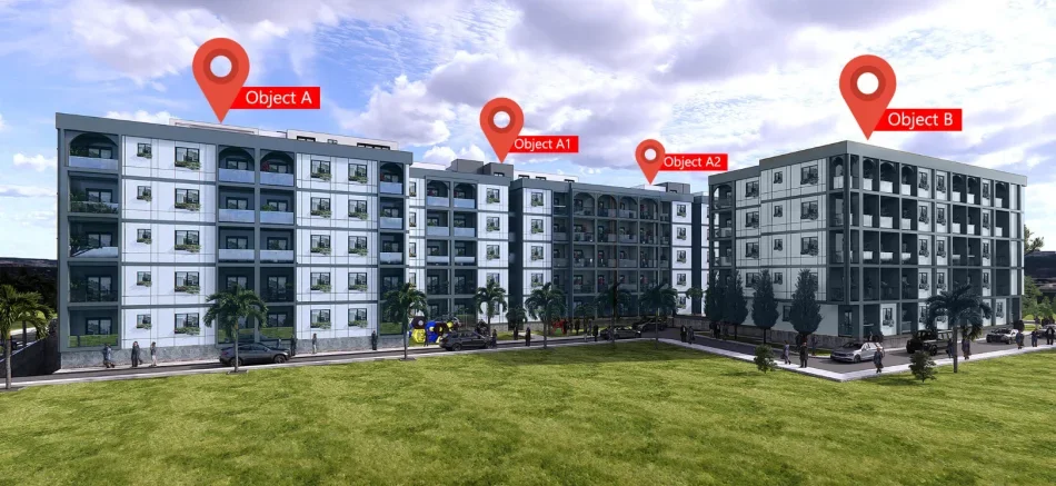 Golem, shes apartament 1+1+Ballkon Kati 3, 64 m² 77.400 € (Oriental Residence 2)