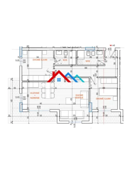 Tirane, shitet apartament 2+1+Ballkon Kati 3, 110 m² 204.000 € (RRUGA E KAVAJES)