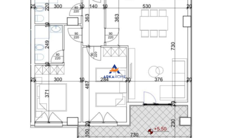 Tirane, shitet apartament 2+1+Ballkon , 116 m² 187.040 € 