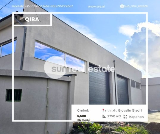 Shkoder, jepet me qera ambjent biznesi Kati 0, 2.750 m² 5.500 € (RR. INXH. GJOVALIN GJADRI)