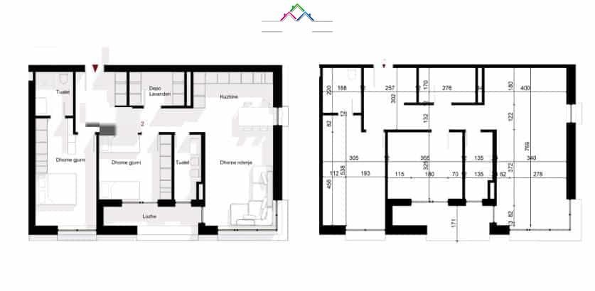 Tirane, shes apartament 2+1 , 132 m² 171.500 € (Paskuqan)