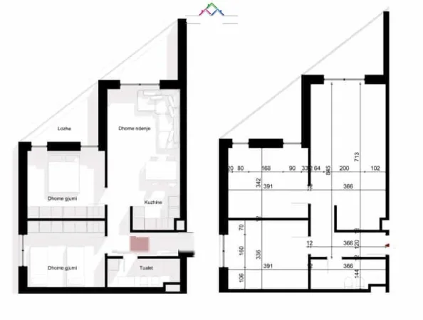 Tirane, shes apartament 2+1 Kati 4, 114 m² 148.000 € (Paskuqan)
