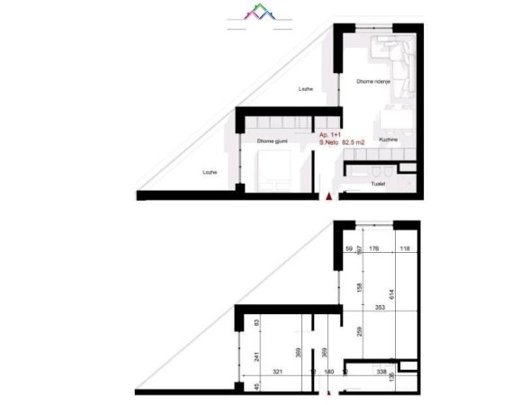 Tirane, shes apartament 1+1 Kati 3, 96 m² 126.000 € (Paskuqan)