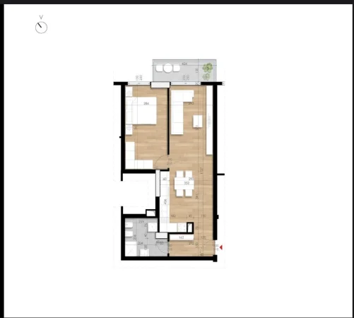 Tirane, shitet apartament 1+1 Kati 9, 79 m² 128.000 € (FUSHA E AVIACIONIT)