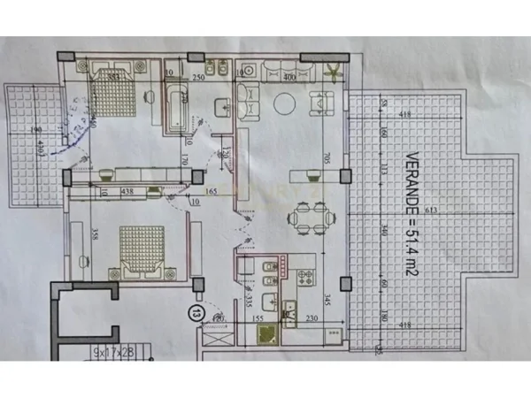 Tirane, shes apartament 2+1+Aneks+Ballkon Kati 4, 178 m² 300.000 € 