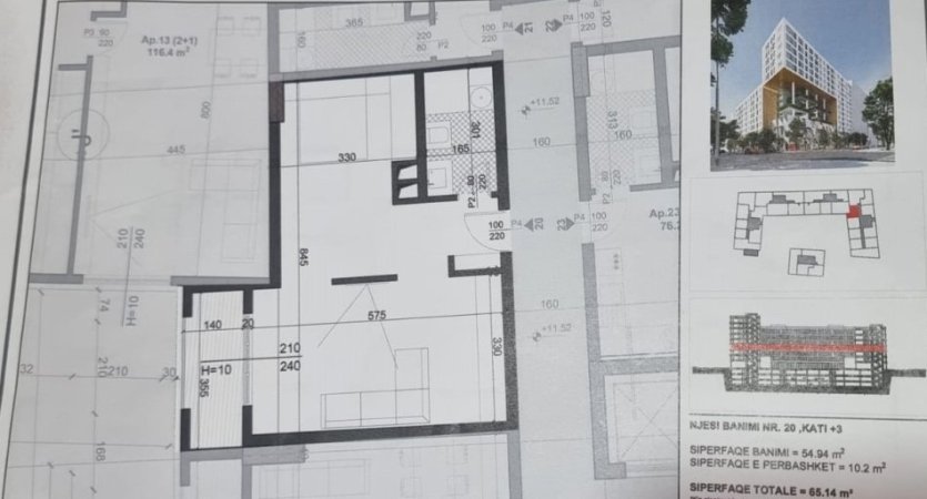 Shitet Apartamenti 1+1 tek Jordan Misja tek Bulevardi i Ri,  113.995 €uro