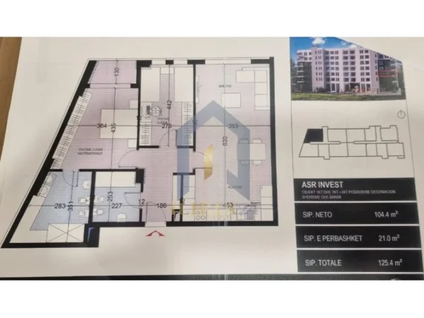 Tirane, shitet apartament 2+1+Ballkon Kati 3, 125 m² 137.940 € (Paskuqan)