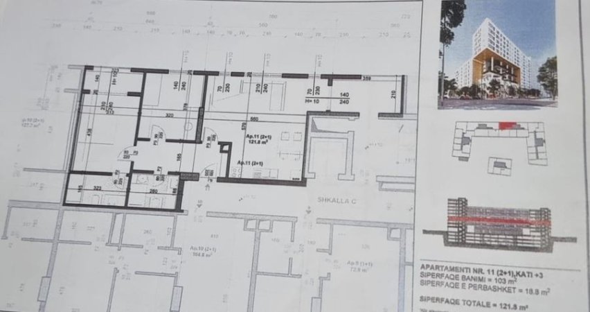 Shitet Apartamenti 2+1 tek Jordan Misja tek Bulevardi i Ri,  213.150 €uro