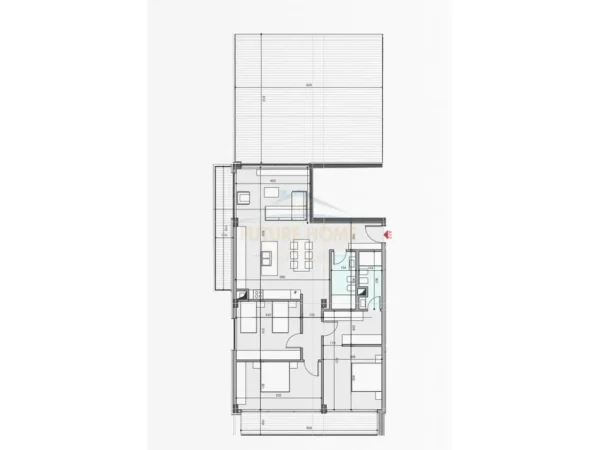 Shqiperi, shitet apartament 3+1 Kati 3, 165 m² (Farke)